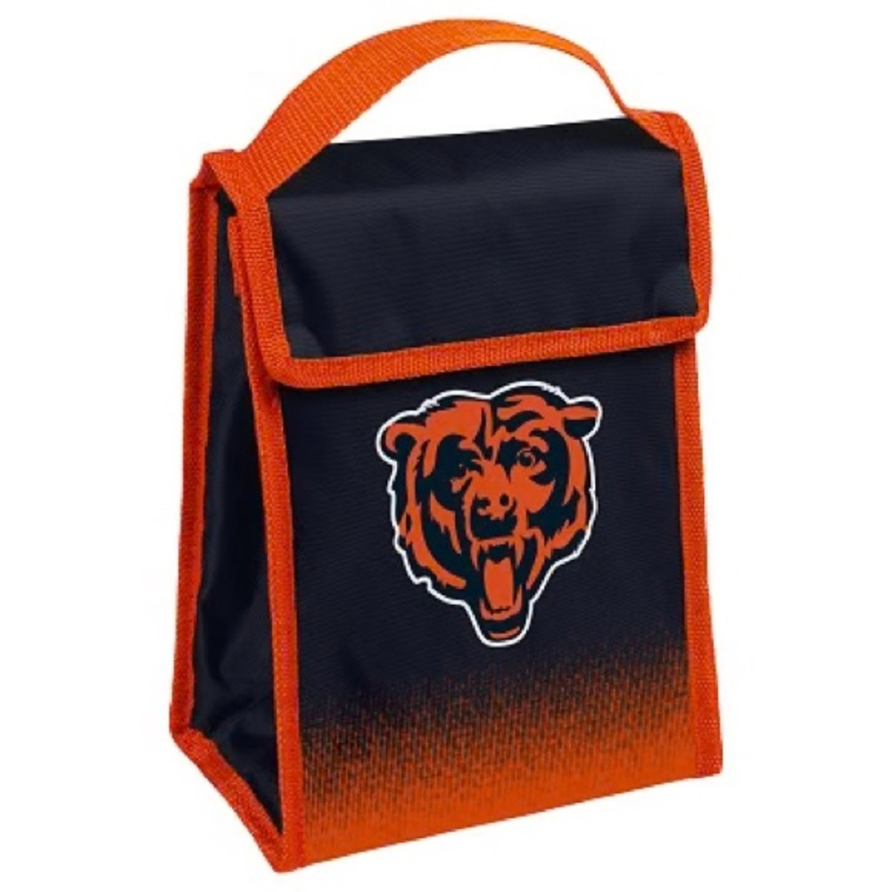 NWT NFL Chicago Bears Men's Black and Orange Lunch Bag